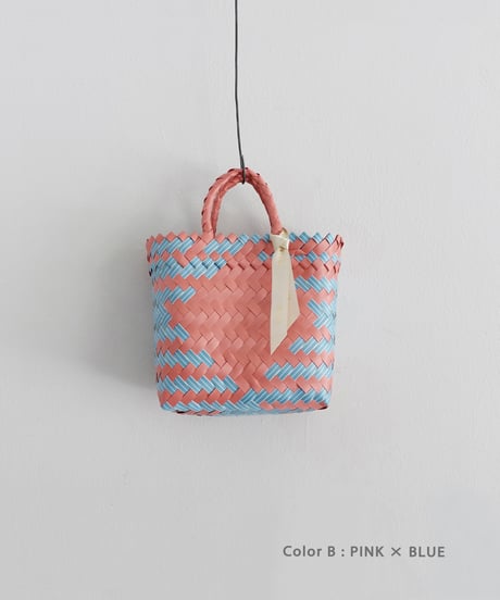 KYUCA  KY0343  Mix Color Plastic Marché Basket / 4 COLORS ( size XS )