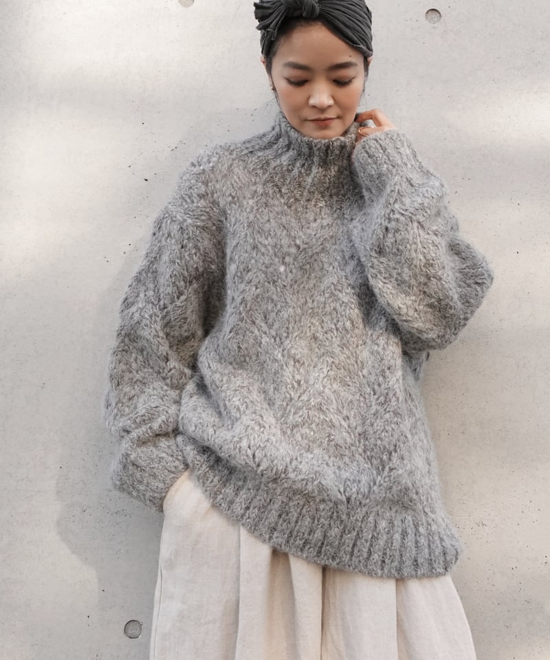 専用vintage 100% alpaca polo knit アルパカニット vintage 100% alpaca polo knit アルパカニット