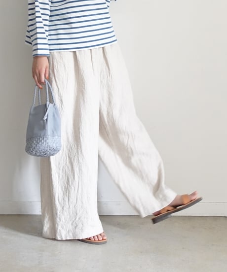 ichiAntiquités  801134  Vintage Linen Relax Pants / B : NATURAL