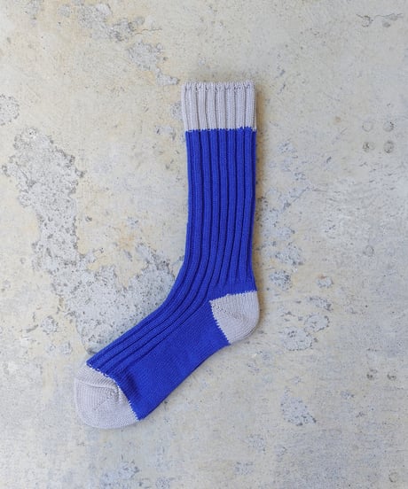 LOITER  L043  Organic Cotton Two Tone Socks / 6 COLORS