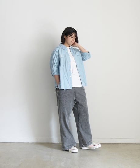 i c h i  241143 Heavy Cotton Relax Pants / 2 COLORS