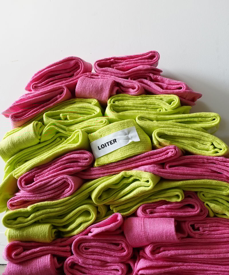 LOITER L047 Linen Color Rib Socks / 2 COLORS |