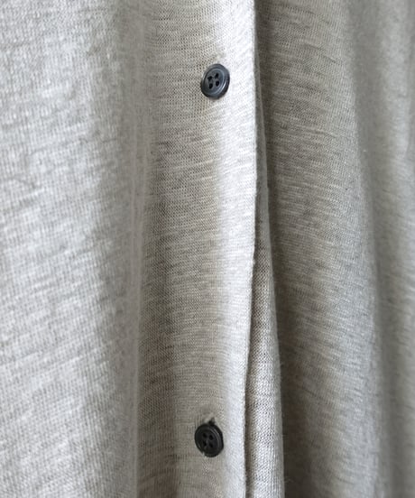 【 LIMITED COLLECTION 】Antiquités noir  801209 Linen Long Robe Cardigan / A : NATURAL