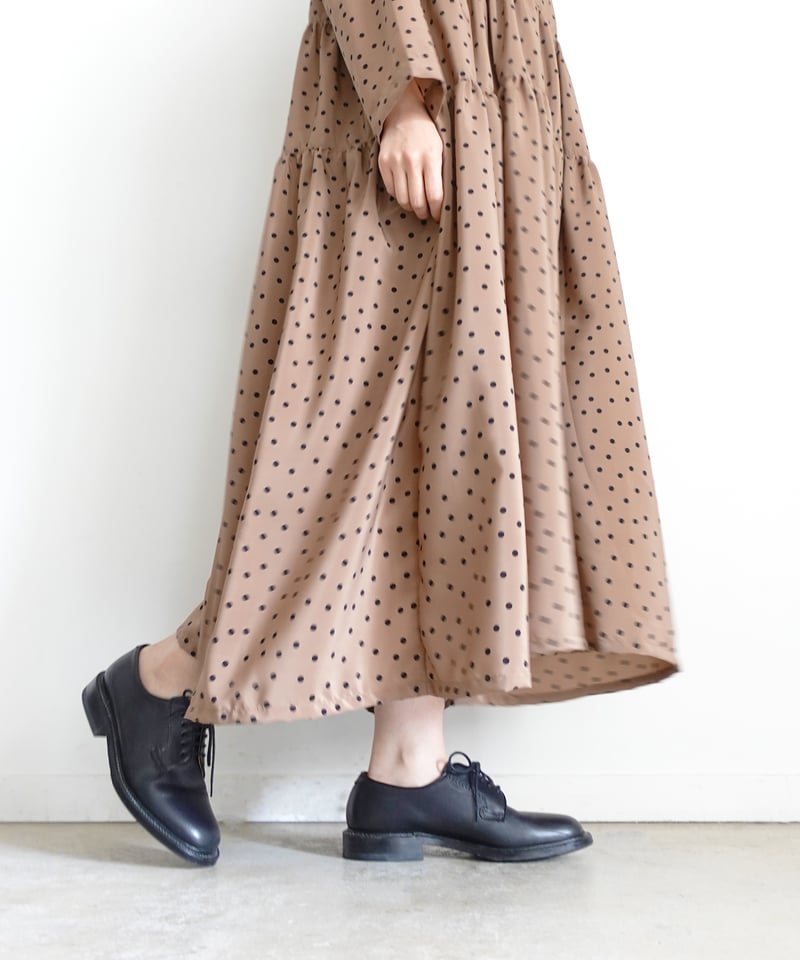 i c h i 251028 DOTS Tiered Dress / 2 COLORS |