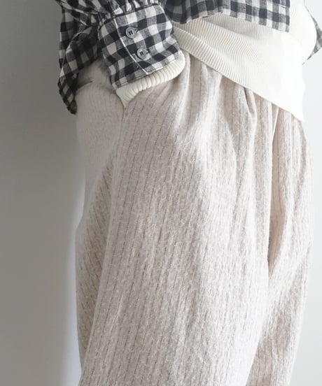 i c h i  250715 Pin Stripe Relax Pants / 2 COLORS