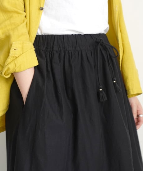 ichiAntiquités 1100939 INDIA Reverse Applique Cotton Skirt / 2 COLORS
