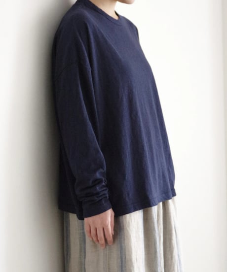 ichiAntiquités 1000963 Long Sleeve Cotton Pullover / 4 COLORS