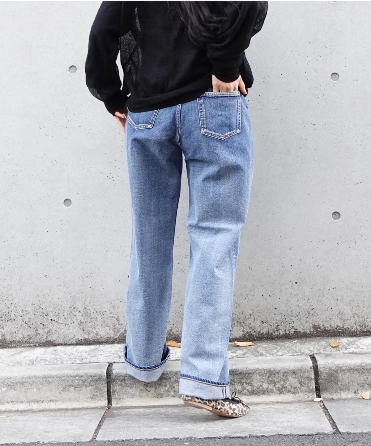 【お値下げ】ichi デニムルーブ5ポケットパンツ インディゴ L ¥15400 ichi(イチ） 211031 デニムルーズ5ポケットパンツ パンツ デニム