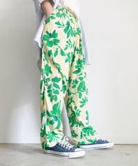 【ONLINE LIMITED】 i c h i  241134  FR FLOWER Relax Pants / A : YELLOW