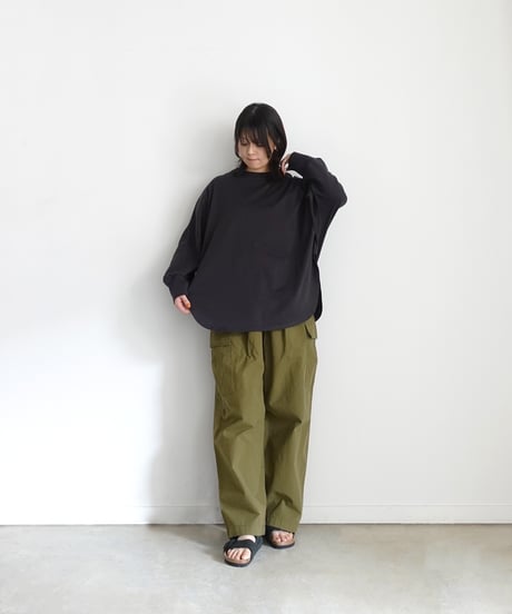 i c h i  251061 Cotton Dolman Sleeve Loose Pullover / 2 COLORS