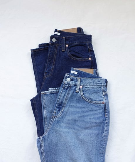 i c h i  231012  DENIM 5 Pocket Pants / A : DARK
