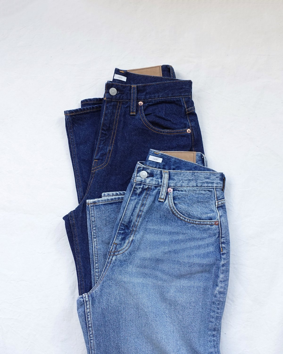 i c h i 231012 DENIM 5 Pocket Pants / A : DAR