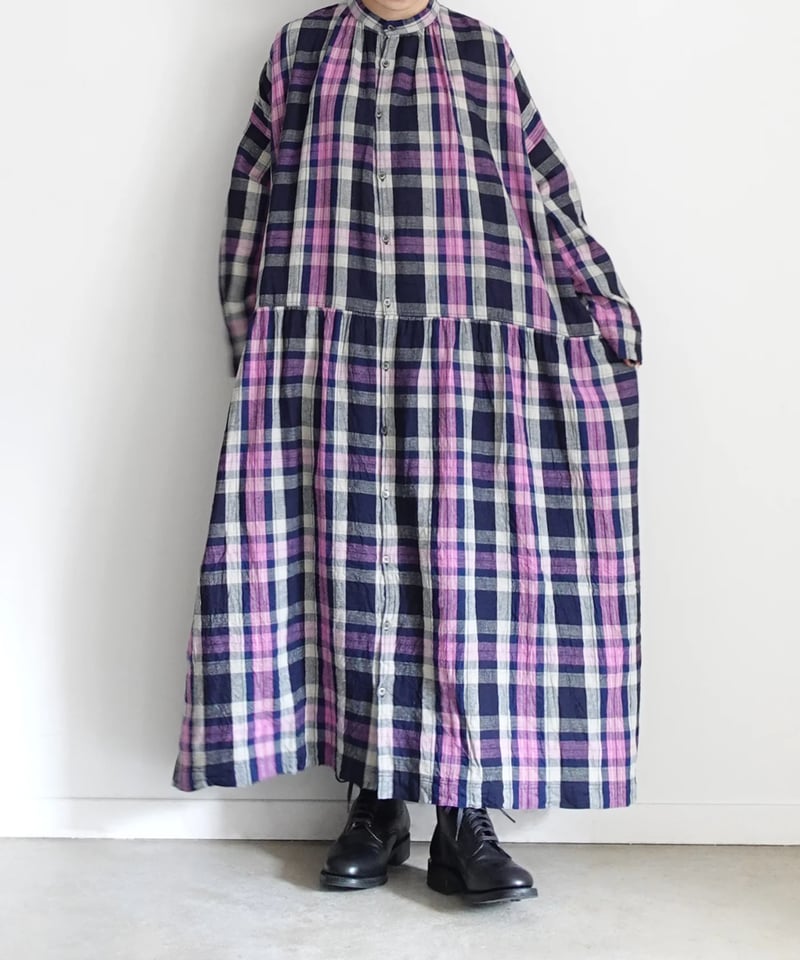 ichiAntiquités 1000916 Linen Cotton Check Shirt