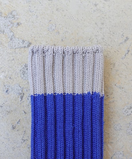 LOITER  L043  Organic Cotton Two Tone Socks / 6 COLORS