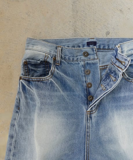 i c h i  230430  DENIM Wide Pants / C : SAXE BLUE・2 size