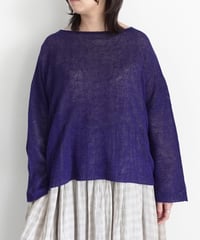 ichiAntiquités 1100960 Cotton Linen Wholegarment Knit Pullover / 3 COLORS