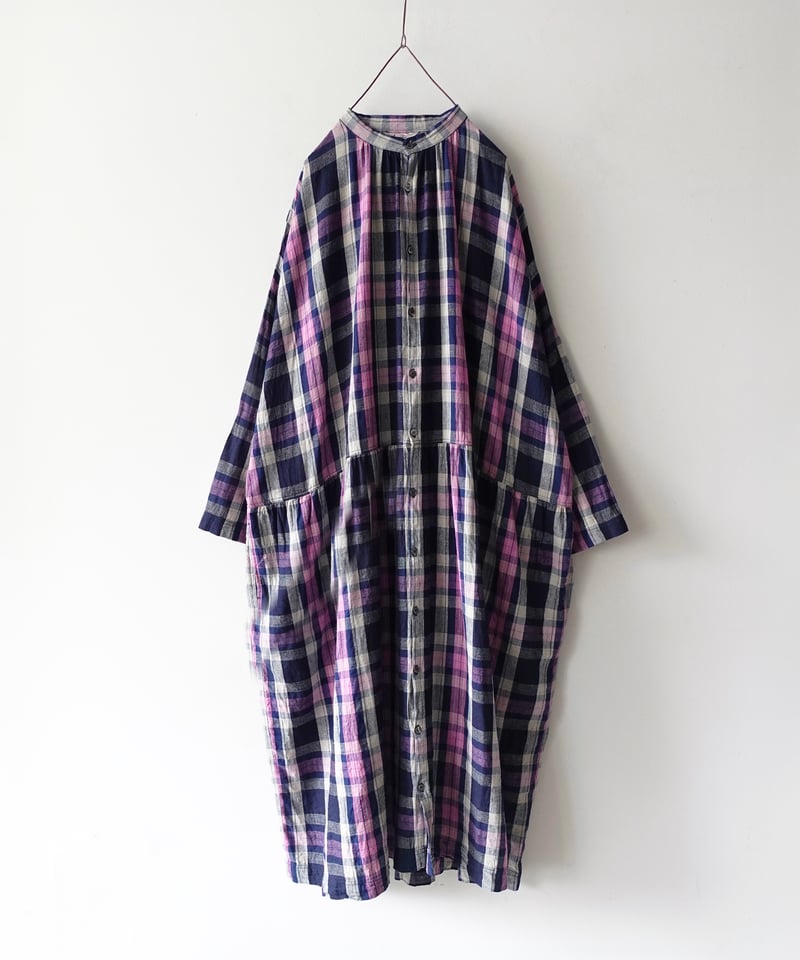 ichiAntiquités 1000916 Linen Cotton Check Shirt