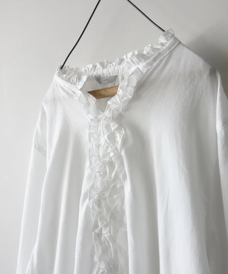 i c h i  251213  Denim Frill Shirt / 2 COLORS