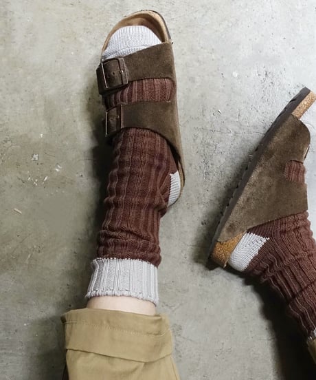 LOITER  L043  Organic Cotton Two Tone Socks / 6 COLORS