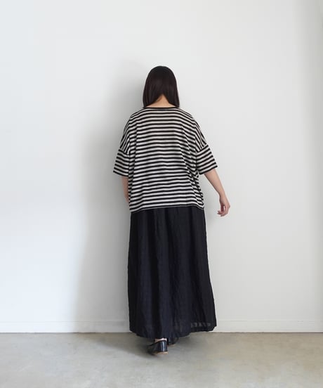 ichiAntiquités 1101110 Linen Cotton Gingham Check Skirt / 3 COLORS