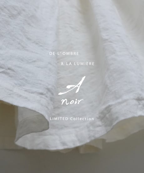 【 LIMITED COLLECTION 】Antiquités noir 800406  Linen Gather Skirt / 3 COLORS