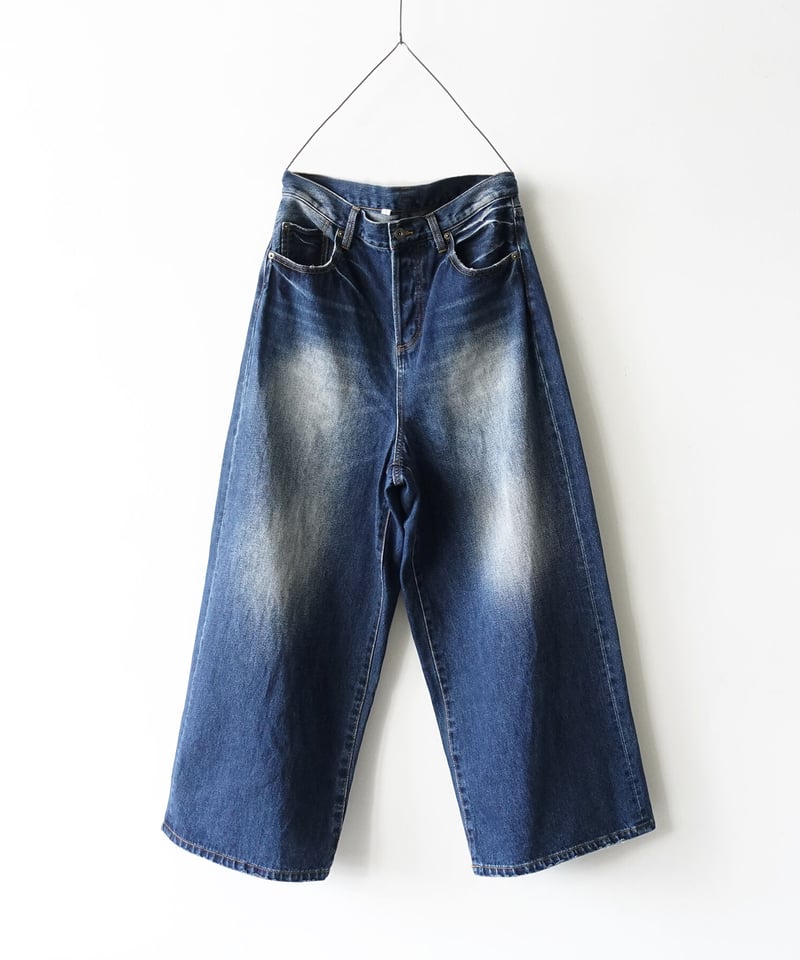 パンツ　その1 i c h i 230430 DENIM Wide Pants / B : DARK・2