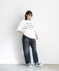 i c h i  241230 Denim Sarrouel Pants / D : BLACK・2 SIZE
