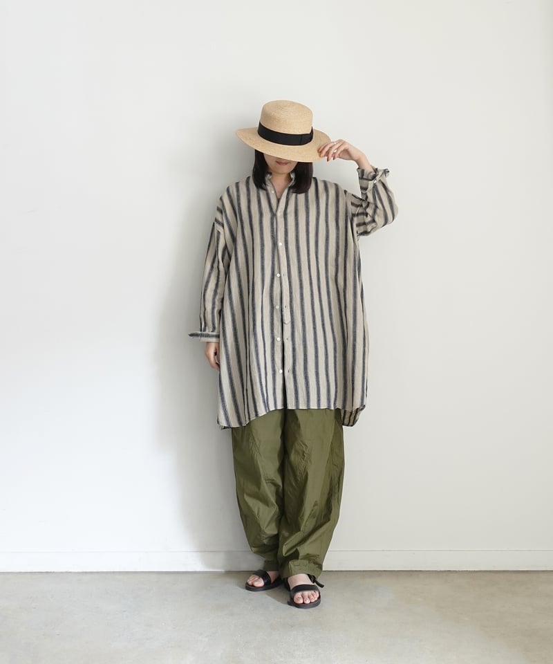 ICHI Antiquitès コットンリネンタックコート　定価24200円 イチ アンティークス ICHI Antiquite's *コットンリネンタックコート