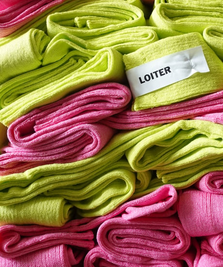 LOITER L047 Linen Color Rib Socks / 2 COLORS