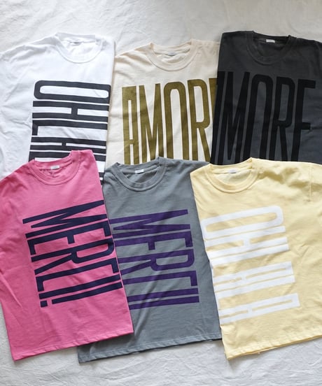 i c h i  251058  "OHLALA" Pigment Over T Shirt / 2 COLORS
