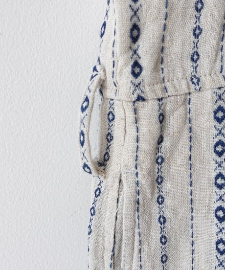 ichiAntiquités  1000910 INDIGO Dobby Stripe Shirt Dress / 2 COLORS