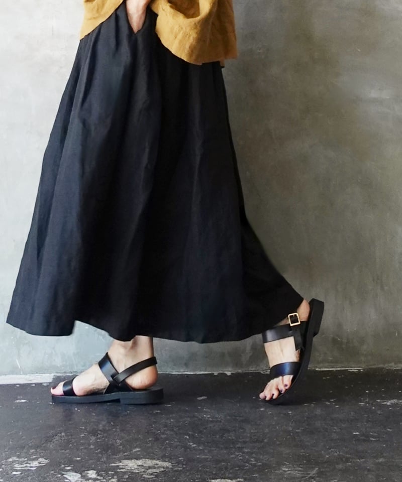 完売！現行品Antiquités noirLinen Gather Skirt 完売！現行品Antiquités noirLinen Gather Skirt - メルカリ