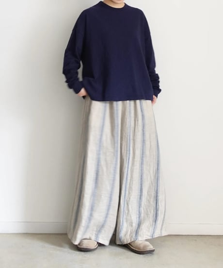 ichiAntiquités 1000963 Long Sleeve Cotton Pullover / 4 COLORS