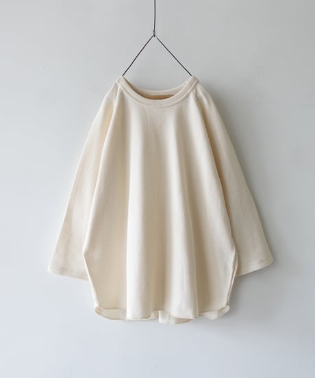 “UNDYED × Antiquités” 1000955 UNDYED Waffle Raglan Pullover / 3 COLORS