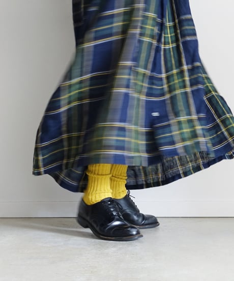 LOITER L019 Linen Color Rib Socks / 3 COLORS : WHITE・YELLOW・RED