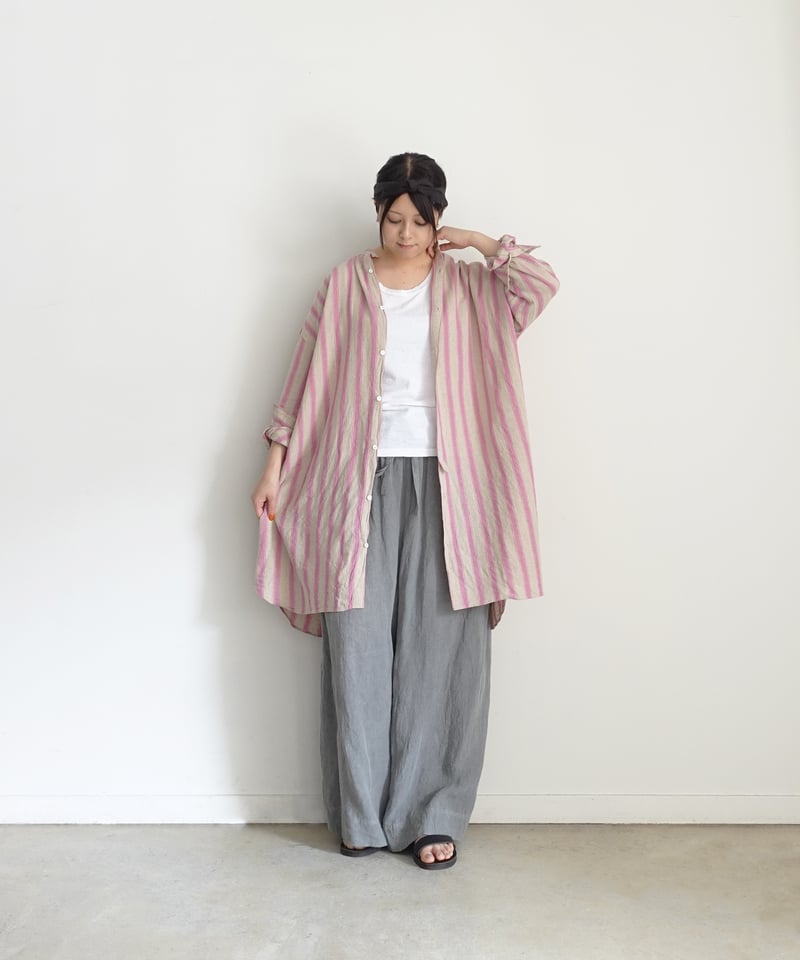 ichi Antiquités 1000913 Linen Cotton Stripe Lon