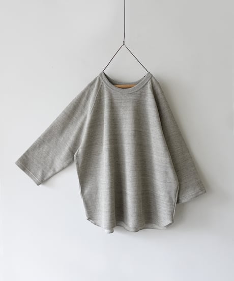 “UNDYED × Antiquités” 1000955 UNDYED Waffle Raglan Pullover / 3 COLORS
