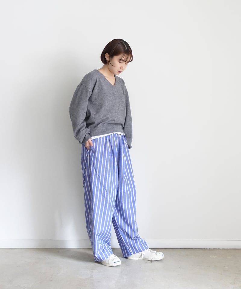 i c h i 241030 Striped Reversible Pants / 2 C