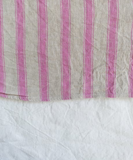 ichi Antiquités 1000913 Linen Cotton Stripe Long Shirt / 2 COLORS