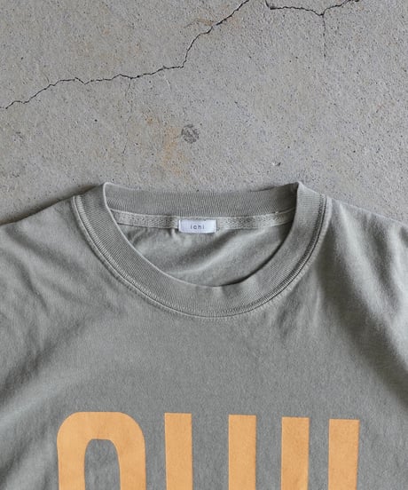 i c h i  260151 "OUI / NON" Pigment Over T Shirt / 4 COLORS