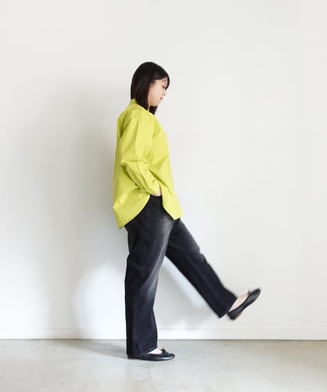 i c h i 250607 Pin Tuck Cotton Shirt / 3 COLORS
