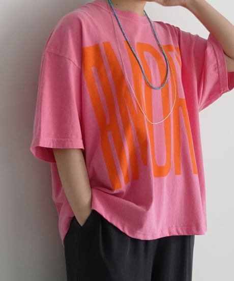 i c h i  241253  "AMORE / MIO!" Pigment Over T Shirt / 3 COLORS