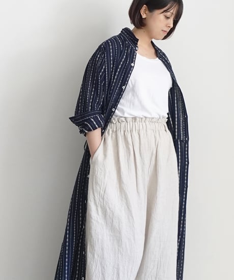 ichiAntiquités  801134  Vintage Linen Relax Pants / B : NATURAL