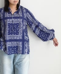 i c h i  251103  Bandana Print Blouse  / B : BANDANA