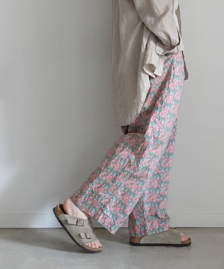 ichiAntiquités  1000938 LIBERTY Flower Print Vacance Pants / 2 COLORS
