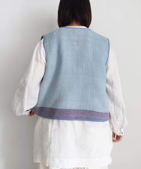 【ONLINE LIMITED】ichiAntiquités 1001136 Vintage Ralli Quilt Vest / 3 COLORS