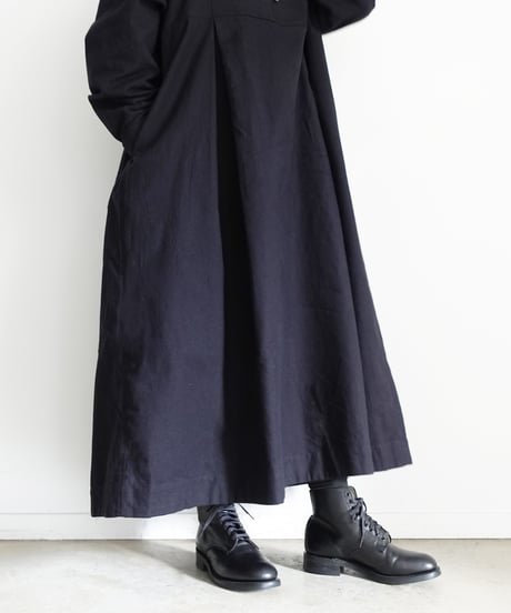 i c h i 250710 Cotton Flannel Dress / 2 COLORS