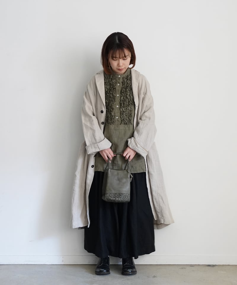 KYUCA KY0351 Leather Medium Basket / 3COLORS