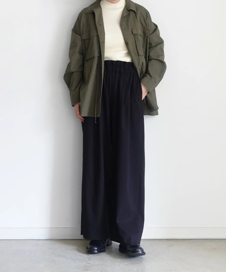 i c h i  250432 Frill Tuck Pants / 2 COLORS