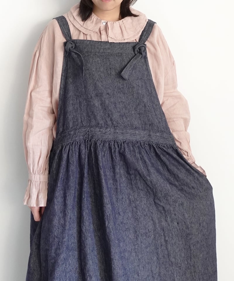 ichiAntiquités 1100934 Linen Cotton Denim Apron